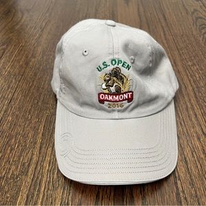 Oakmont US Open 2016 Hat Cap Adult One Size USGA Gray Adjustable